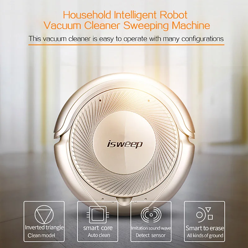 

ISWEEP S51 Robot Vacuum Cleaner Smart Automatic Vacuum Cleaner Wireless Dust Cleaning Sweeper Household Sweeping Machine