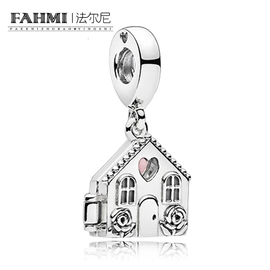 

FAHMI 100% 925 Sterling Silver 1:1 Original PERFECT HOME HANGING CHARM Vintage Women's Jewelry Wedding Gift 797056EN160
