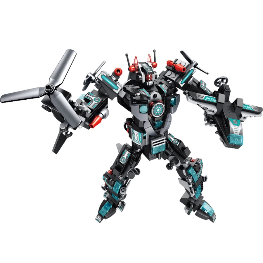 

Assembly 12-in-one Pioneer Robot Brick Toy Models Children's Intelligence Building Blocks Toy Plastic Building Bricks