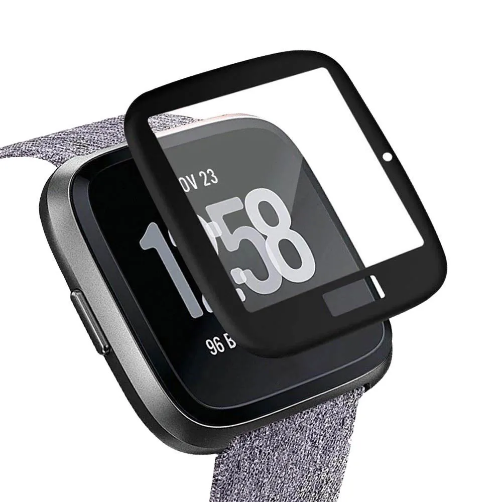 Закаленное стекло с полным покрытием для часов Fitbit Versa Lite P40|Смарт-аксессуары| |