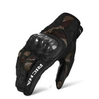 

2019 Summer New Breathable Anti-fall Motorcycle Riding Gloves Men/women Touch screen Carbon Fibre Locomotive Motorbike glove