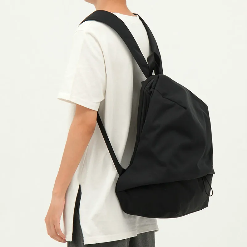 

Men Shoulder Bags Pack Leisure Student Bag Fashion Bookbag Black Backpack Computer Interlayer