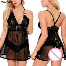 2 шт., женское сексуальное нижнее белье, спандекс, платье, ночная рубашка, нижнее белье с открытой спиной, женское кружевное белье, ночное белье, эротические топы для сна