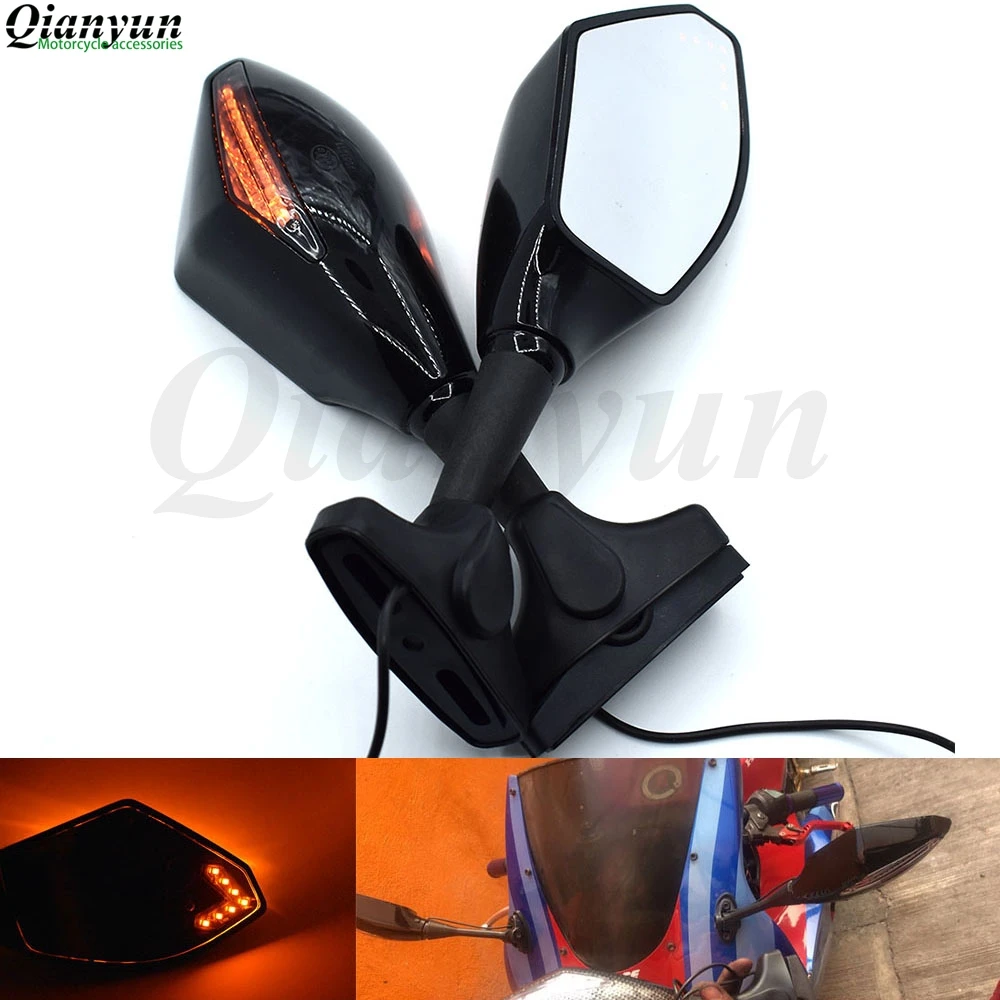 

Universal Motorcycle LED Steering Light Flash Rearview Mirror Side View Mirror for BMW F800GS F800R F800GT F800ST F800S F700GS