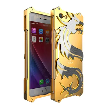 

Zimon Original for Apple Iphone 6 6s Plus Case Aluminum Metal Armor Shockproof Frame for Iphone6 6plus Apple6 Dragon Phone Cover