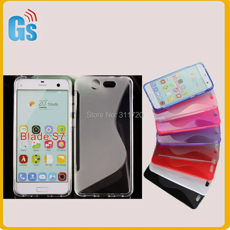 Новый Китай премиум линия волны Мягкий ТПУ чехол для ZTE blade S7 с 8 цветов|case for zte