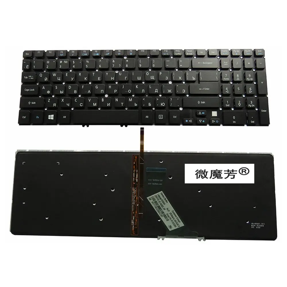 RU Black New для ACER M3-581G 581PTG V5-531 MS2361 Клавиатура ноутбука с русской подсветкой |