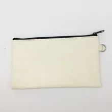 300 шт./партия 19,5x11 см холщовые пеналы на молнии, чехлы для ручек, хлопковая косметичка, сумки для макияжа, клатч для мобильного телефона, мешочек для украшений