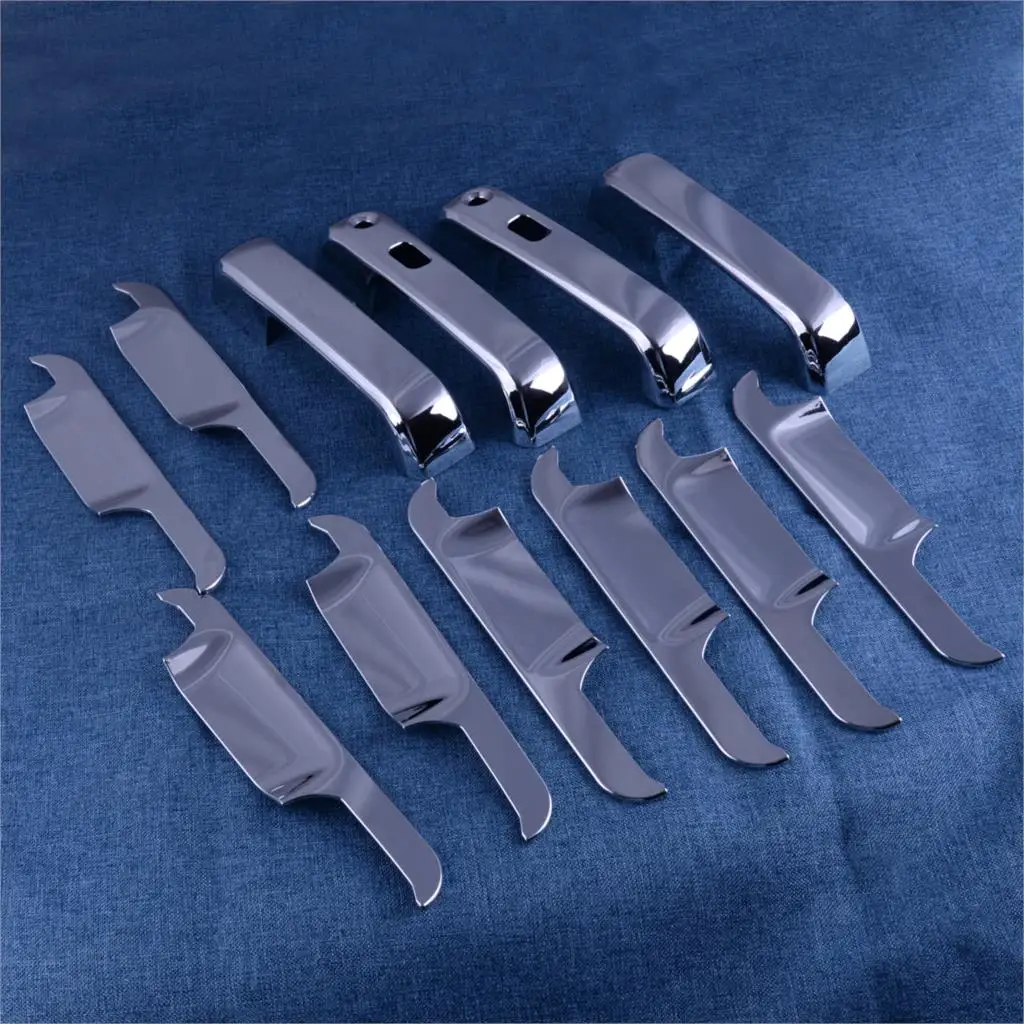 

CITALL Chrome Exterior Door Handle Cover Surrounds Trim Decoration Protector Fit for Ford F150 2015-2019 Accessories
