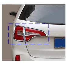 Di alta qualità per Kia Sorento 2013-2014 auto chrome trim fanale posteriore ABS del Bicromato di Potassio posteriore della parte posteriore dell’automobile della lampada telaio copertura telaio stampaggio 4 pz