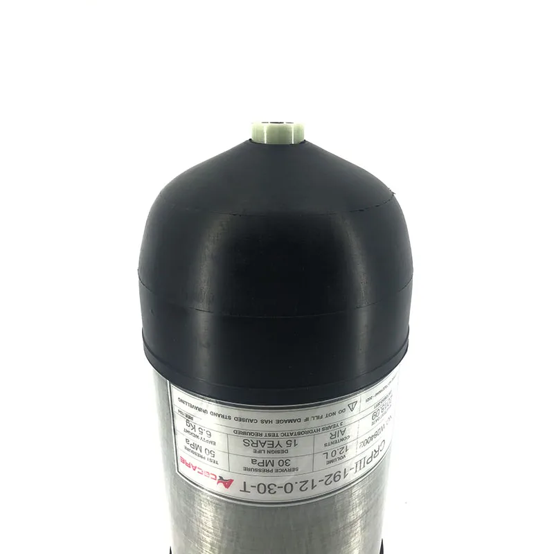 AC8005 12L HPA емкость для пневматики с предварительной накачкой, для пейнтбола/цилиндр для Охота Стрельба тарж Airsoft AirGun/Кондор PCP танк с протектором резиновый колпачок