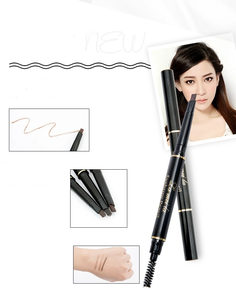 Maquillaje Natural Double-Ended Tint Eyebrow Pencil Waterproof Eyebrows Enhancer Korean Cosmetics Makeup For Women