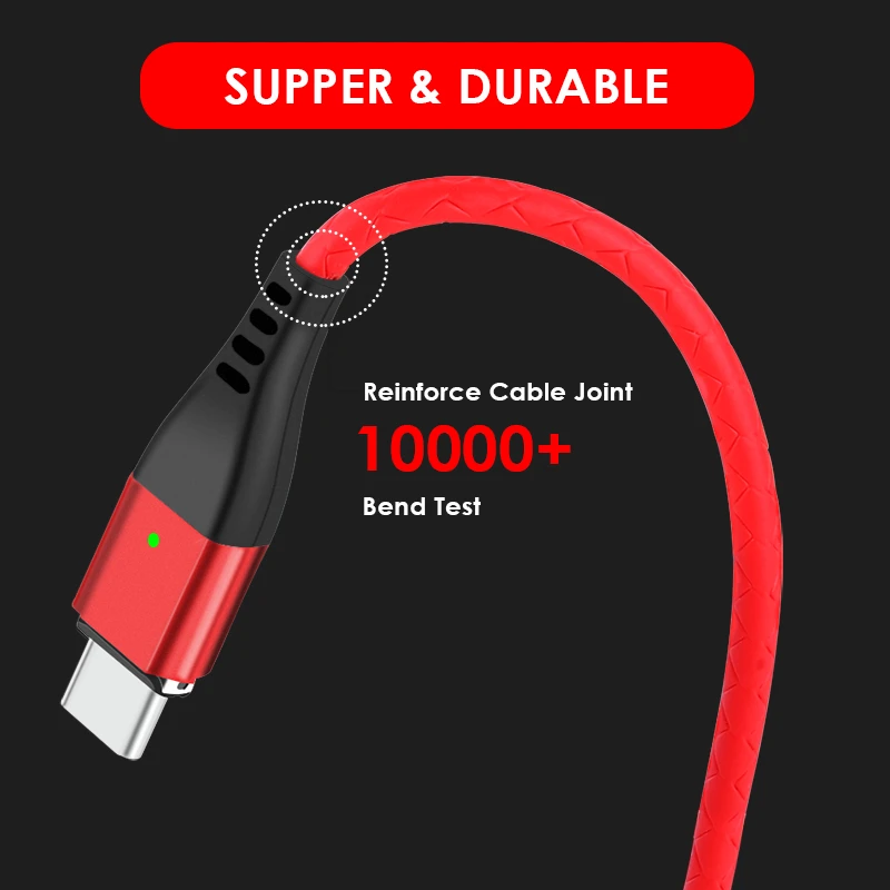 3A كابل USB مغناطيسي ل فون المغناطيس المصغّر USB كابل شحن سريع تهمة نوع C USB C كابل الهاتف المحمول كابل بيانات الحبل 3A كابل USB مغناطيسي ل فون المغناطيس المصغّر USB كابل شحن سريع تهمة نوع C USB C كابل الهاتف المحمول كابل بيانات الحبل
