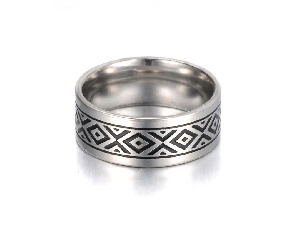 ZooMango черная Глазурь из нержавеющей стали кольца для мужчин и женщин матовый кольцо на свадебный юбилей ювелирные изделия Anneau ZR19046