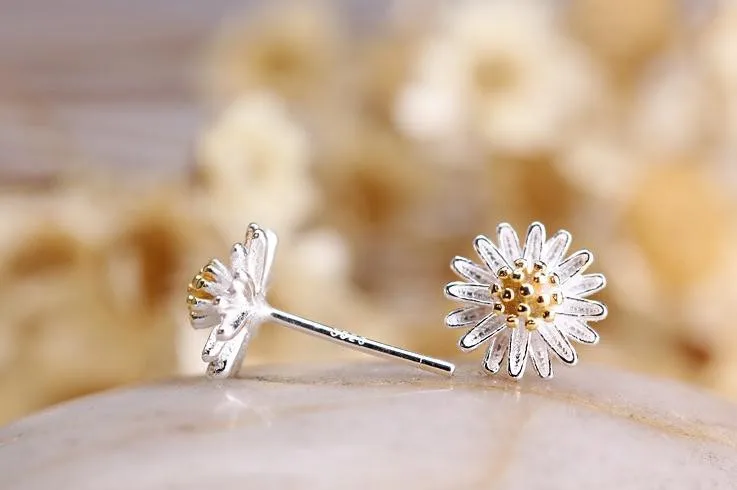 daisy fresh flower earrings (28)