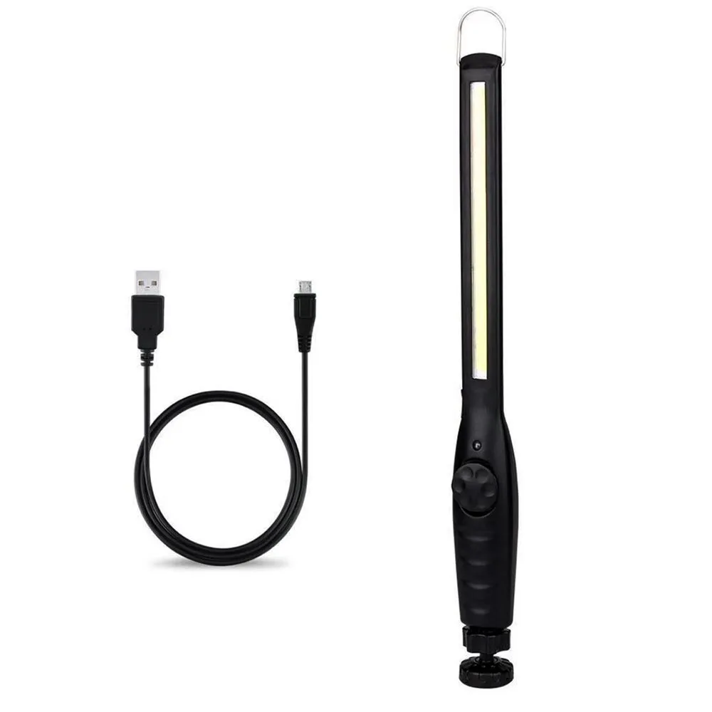 

Portable spotlight LED Flashlight Work Light USB charging light Magnetic Hook Lamp Camping Car Repairing Bar Light Torch
