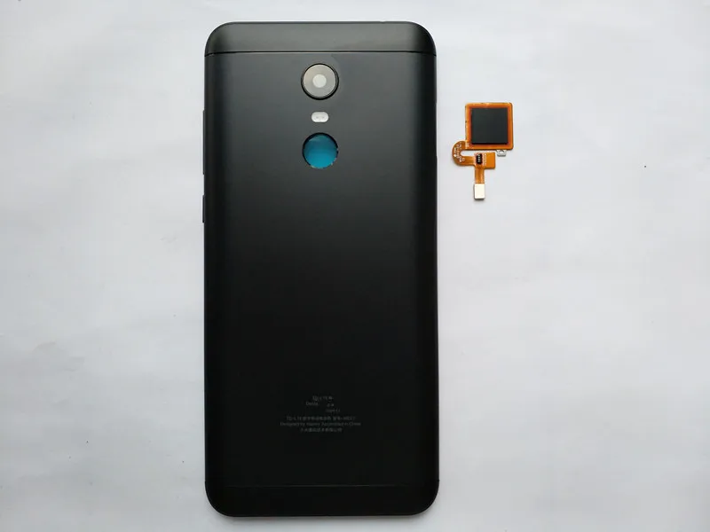 

5.99''inch For xiaomi Redmi 5 Plus Battery Cover Housing Back Door Housing+ Side Buttons fingerprint sensor flex cable