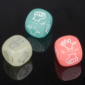 

9 PCS ,3 Colors Mora Dice Luminous Design For KTV Bar Game Green Resin Material With Free Shipping