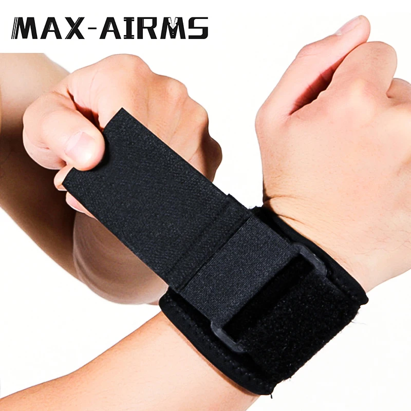 

Maxairms 1PC Sports Gym Power Training Bracers Wrister Weightlifting Wrist Protector Pressure Cuff Wrist-band Wrap Belt