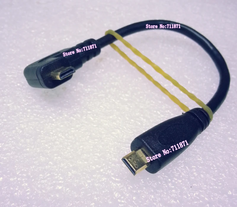 Микро HDMI кабель с углом поворота 90 градусов длина 0 15 м/15 см|micro hdmi|hdmi righthdmi cable |