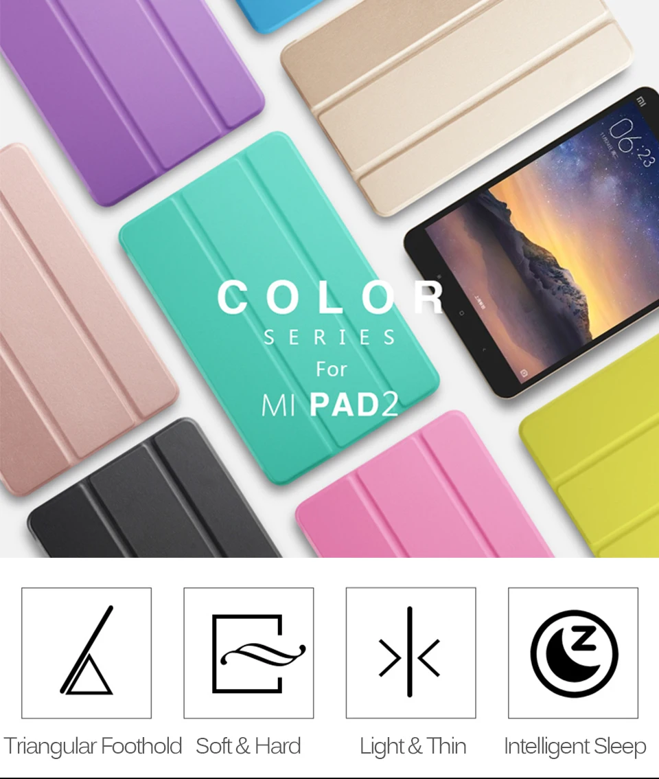 Mi pad 4 чехол из искусственной кожи ультра тонкий чехол для Xiao mi pad 1 2 3 mi Pad 4 Plus mi pad1 mi pad2 mi pad3 задняя смарт-крышка защитная