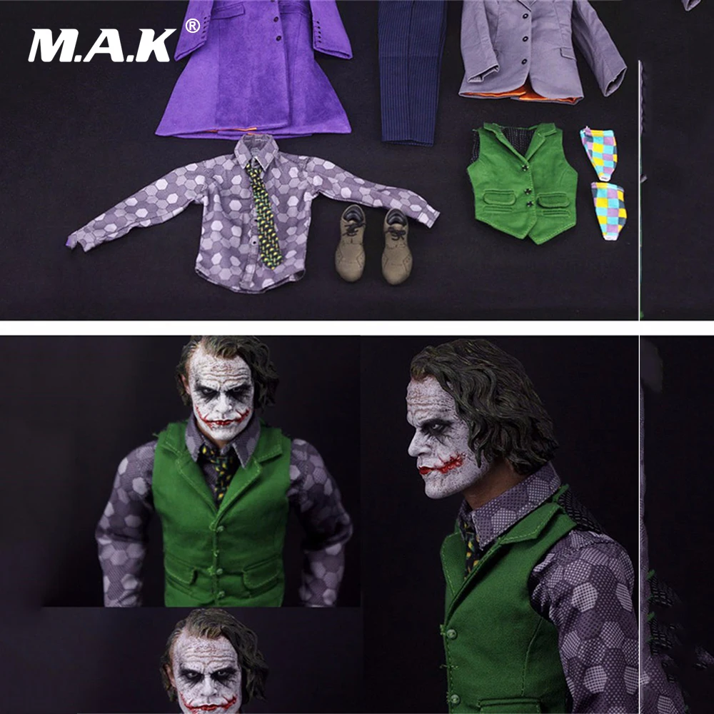 1/6 Joker The Dark Knig Batman Злодеи фиолетовая одежда наборы моделей для 12 дюймов экшн