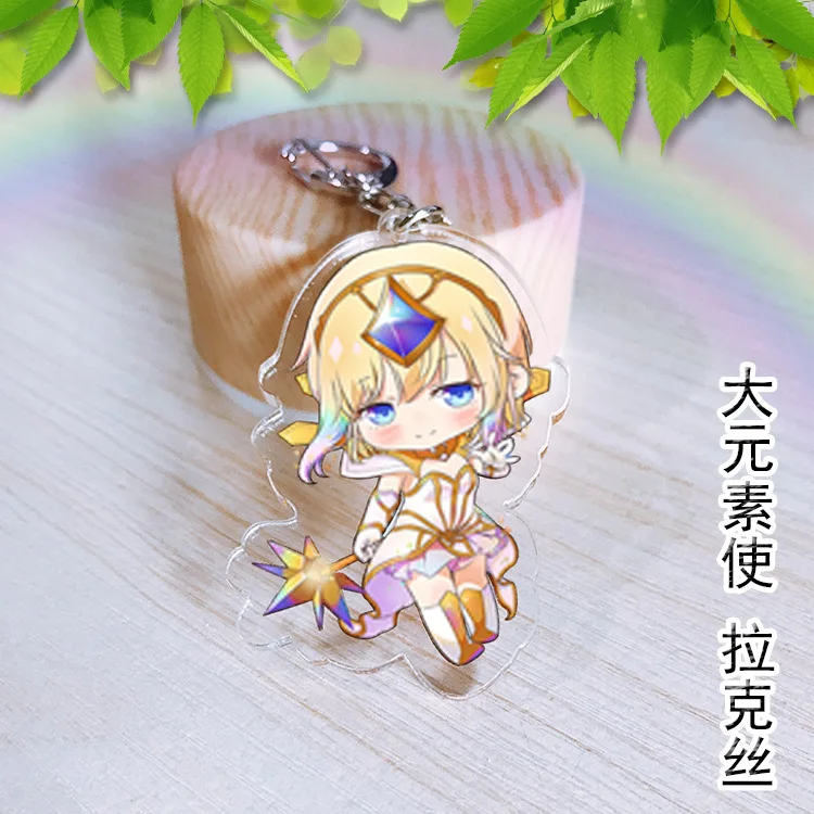 Liga de Leyendas llavero de acrílico LOL Soraka Lee pecado Jinx ashe divertido lindo colgante accesorio de joyería de Chaveiro Llaveros Regalos
