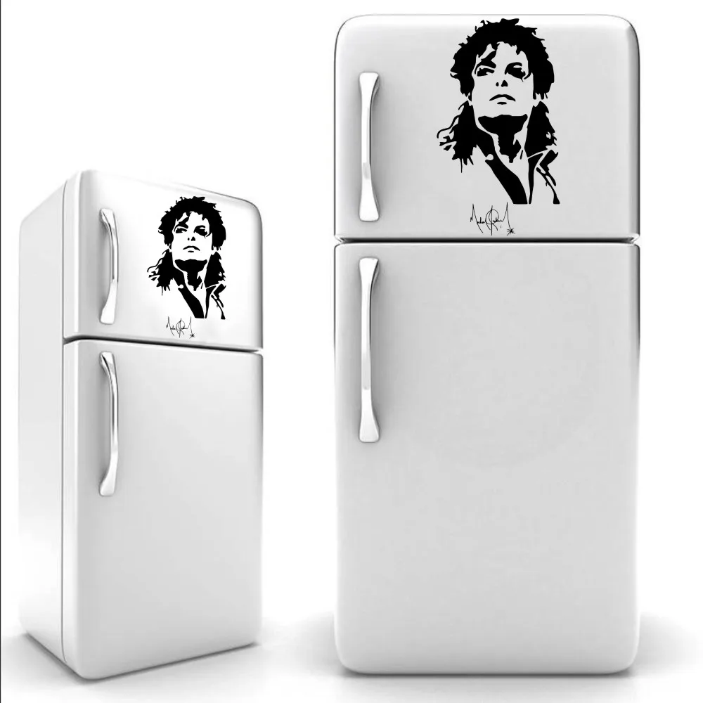 YOYOYU Cool Michael Jackson Silhouette fridge Sticker Vinyl Wall Mural Art kitchen Decoration Kitchenware Wall Sticker J870