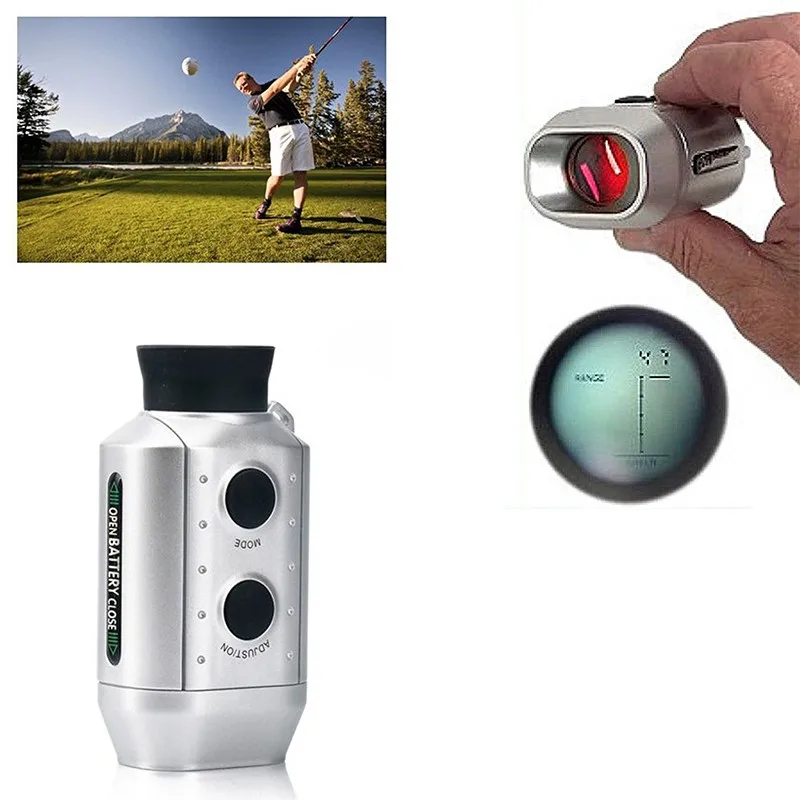Цифровой 7x Гольф дальномер прицел гольфоскоп Спорт Охота двор дальность измерения охотничья оптика дальномеры