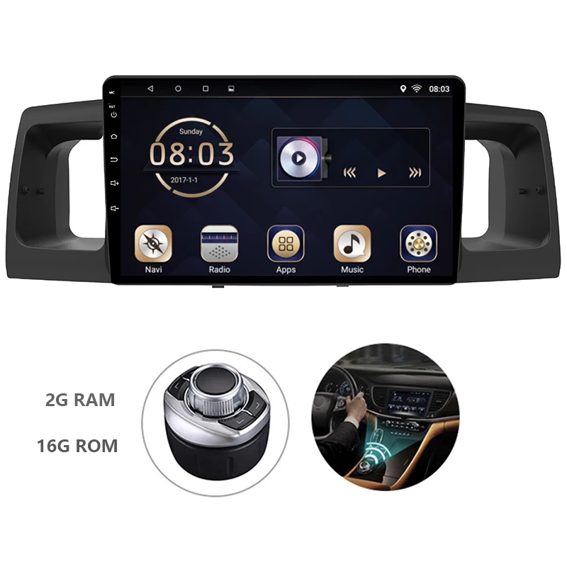 

Android 7.1 One Din Car DVD Multimedia Audio Radio Player For Corolla 2013-2018 With Mirror Link/Bluetooth And Canbus