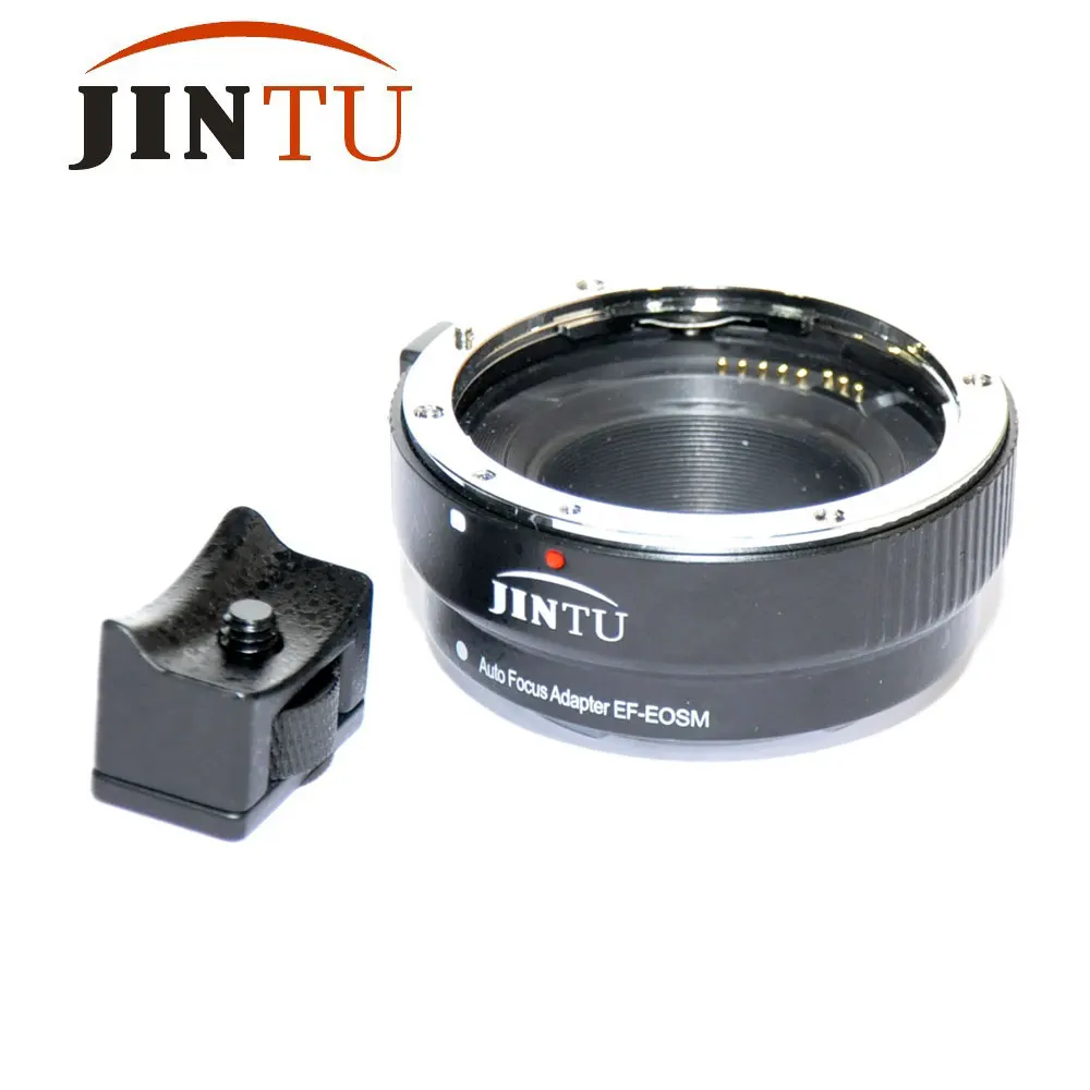 JINTU Металлический Авто адаптер для объектива Foucs EF-EOS M Крепление переходное кольцо для объектива Canon EF EF-S для беззеркальной камеры EOS M с креплением для штатива