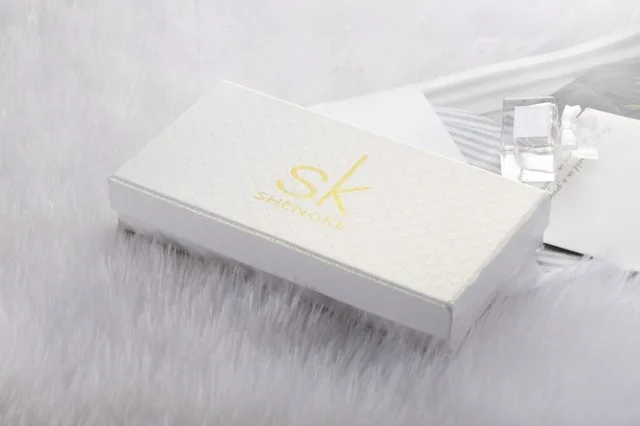 

Shengke SK Watch Box as Git with Pillow White Paper Material Gift Watch Box Women Men Wristwatch Box for Watch Free shipping