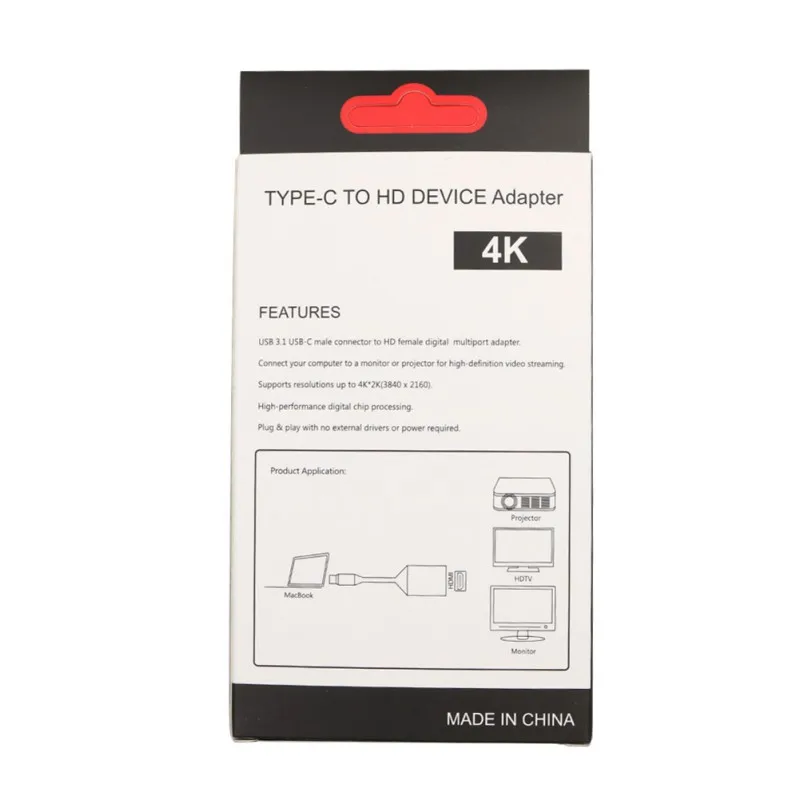 USB 3,1 type C к HDMI штекер к женскому кабелю адаптер конвертер HD4k* 2 k для MacBook matebook