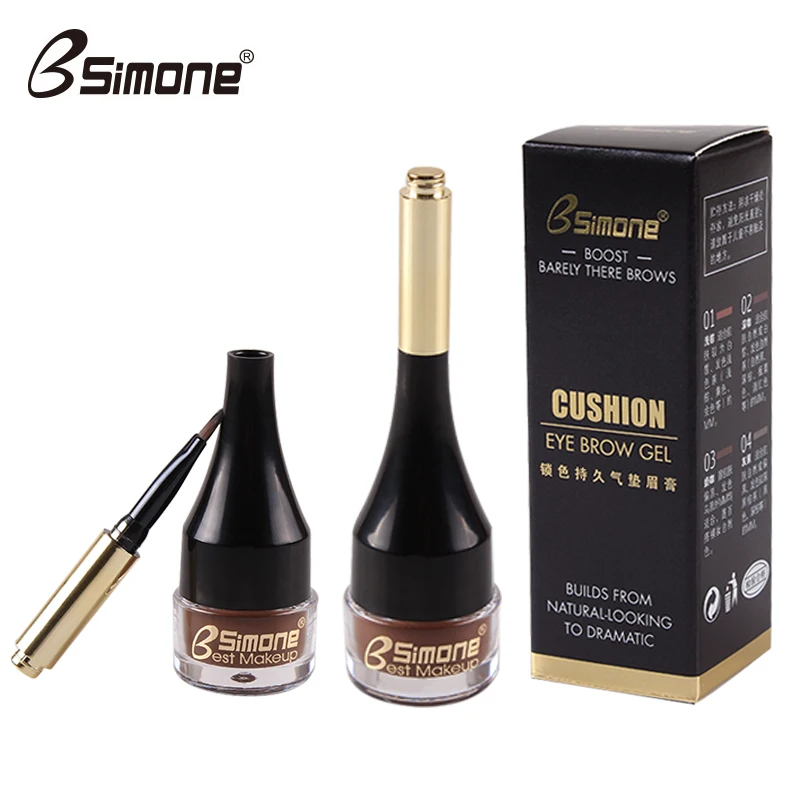 

Professional 4 Colors Air Cushion Eyebrow Cream Brow Makeup Eyebrow Gel with Brush Eyebrow Pomade Best Selling 2019 Products