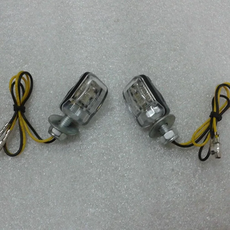 JX-LCLYL 2pcs 6LED Motorcycle Mini Turn Signal Light Blinker Indicator Lamp Amber