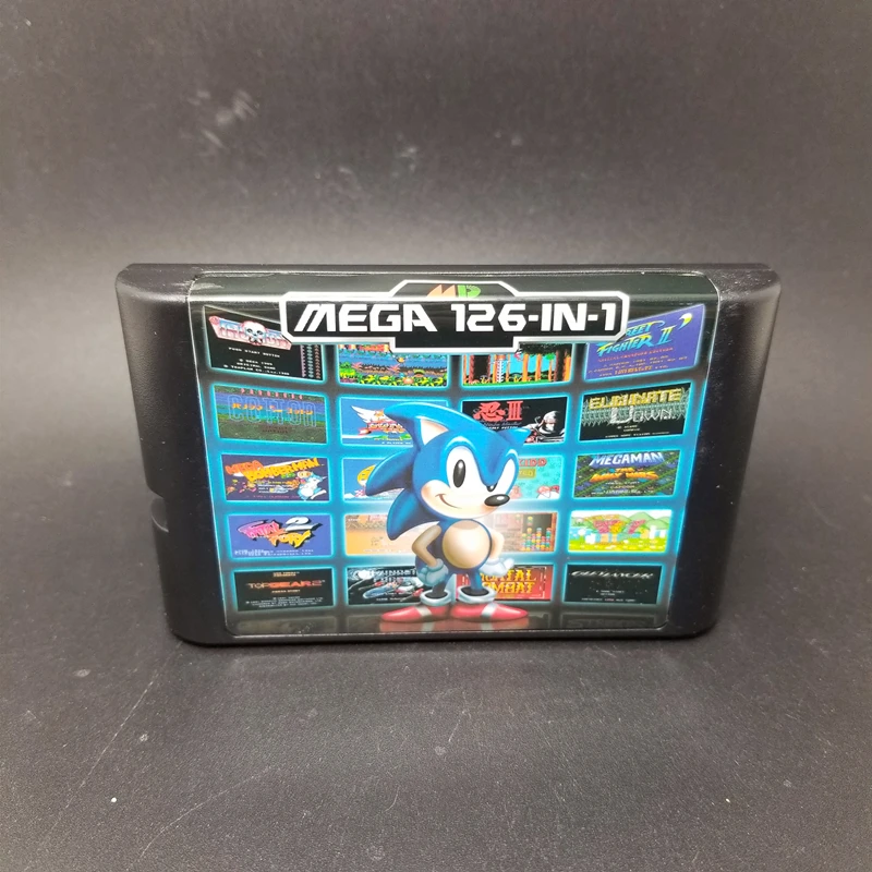 126 в 1 для Sega megadrive Genesis игровой карты с SuperMario Бэтмен и Робин битвомания против Sonic
