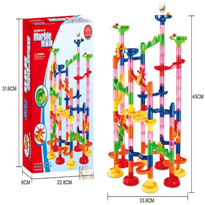 

Children's Toy Track Building Blocks Ball Three-dimensional Labyrinth 3D Pipeline DIY Enlightenment Educational Building Block