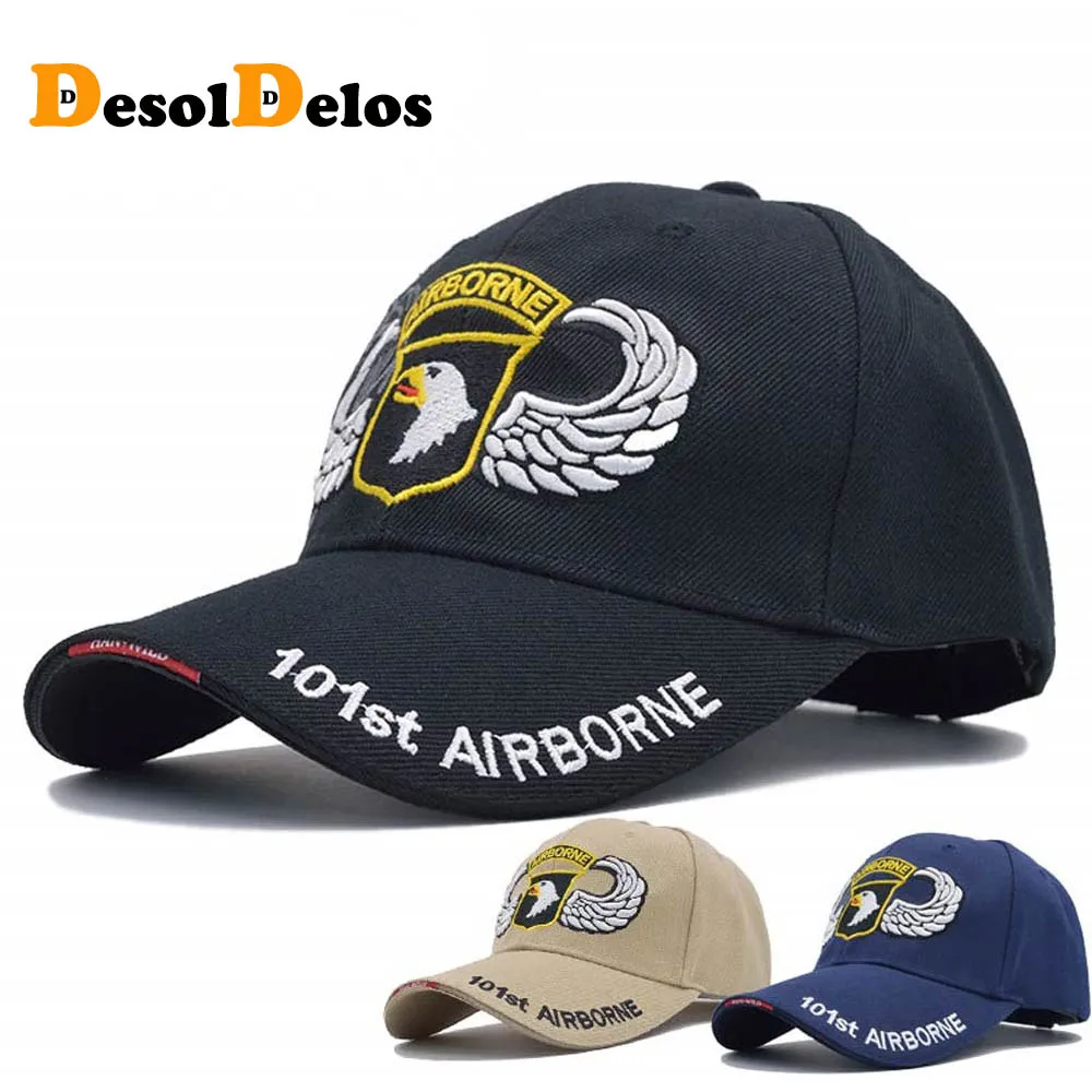 

2019 New High Quality 101st Airborne Division Baseball Cap Men US Army Cap AIR FOREC Sport Tactical Cap Bone Snapback