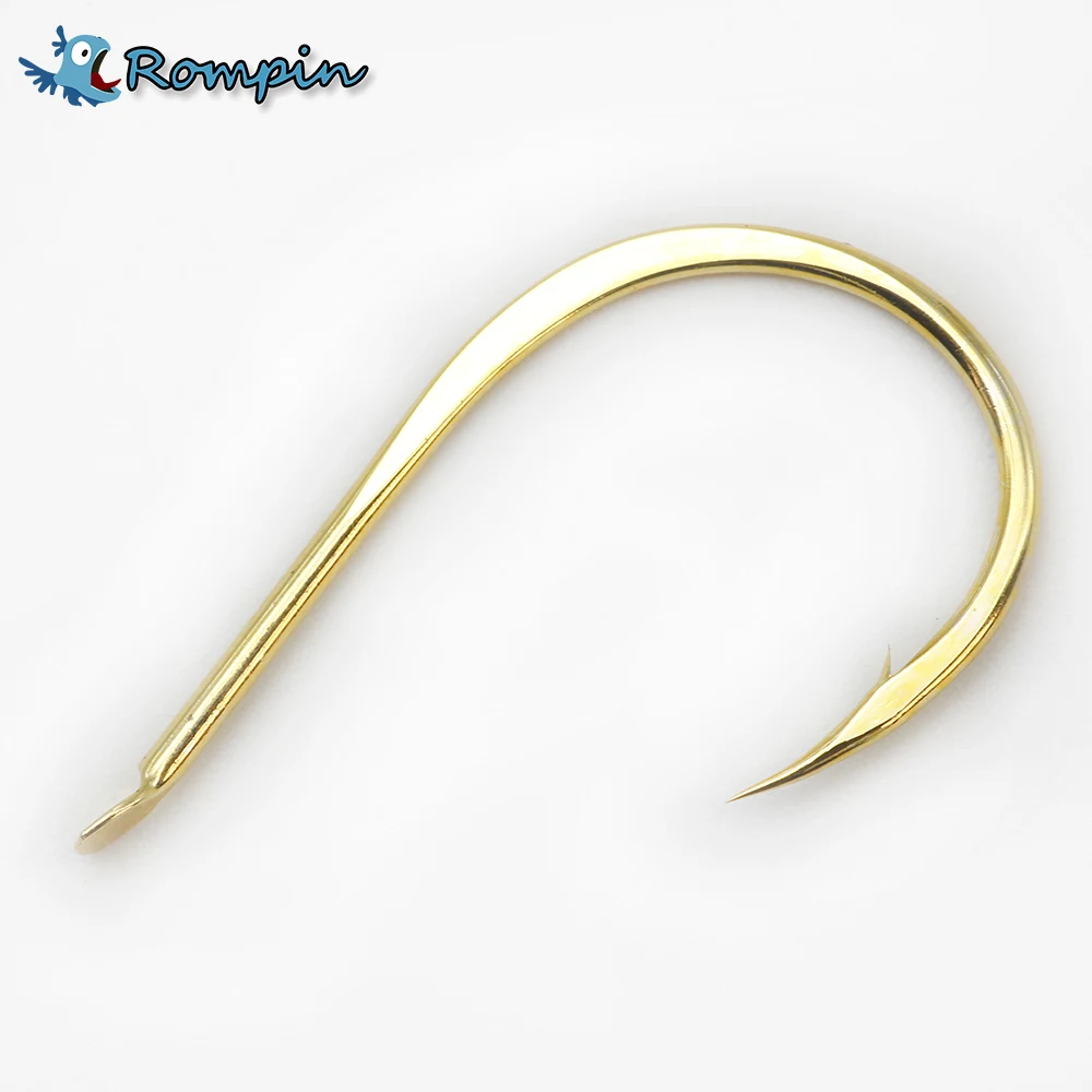 

Rompin 20pcs/box Iseama fishhook carp fishing gold color High carbon Steel fresh water sea fishhook super sharp Barbed