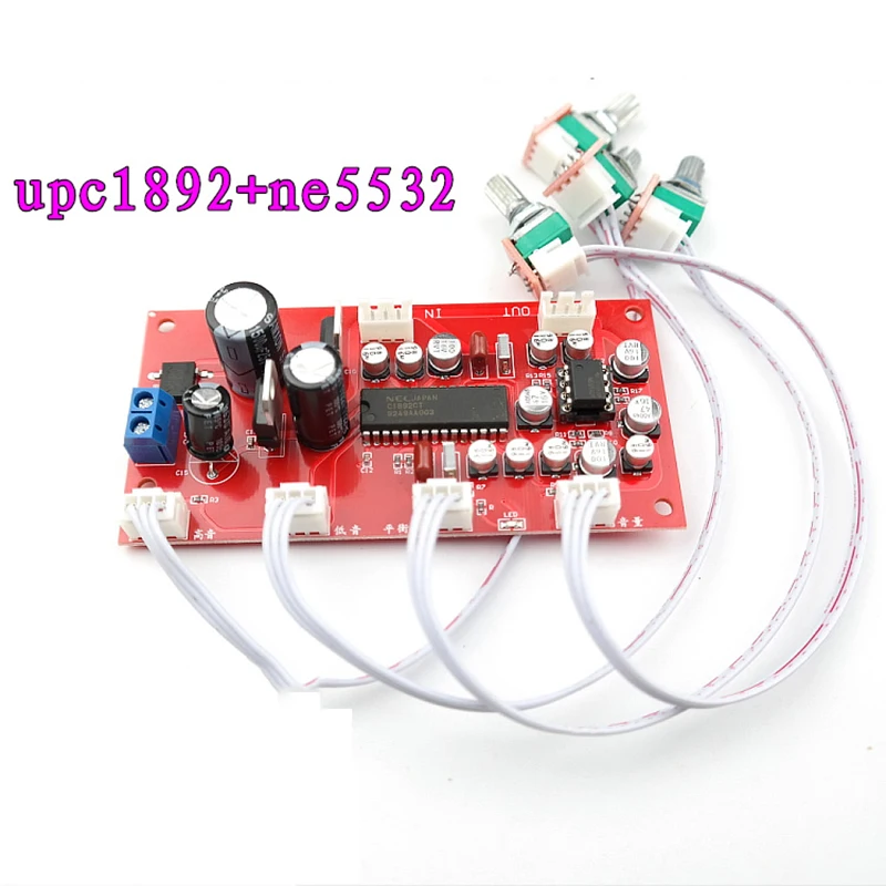 Предусилитель тональной платы UPC1892CT NE5532Tone Control разделение потенциометра Двойной