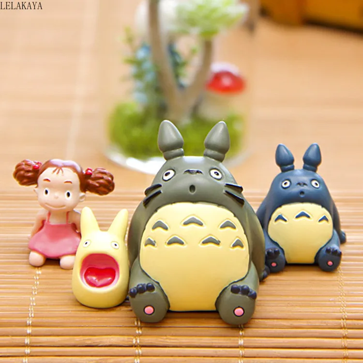 

DIY Micro Landscape Creative Decoration Gift Mini Cartoon Anime Action Figure My Neighbor Totoro Cute Garden Landscaping Doll