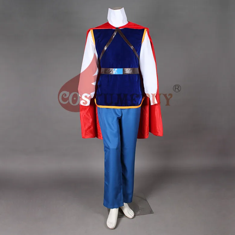 Costumebuy сказки Белоснежка принц Косплэй костюм для взрослых на Хеллоуин карнавал вечерние костюм, полный набор индивидуальный заказ