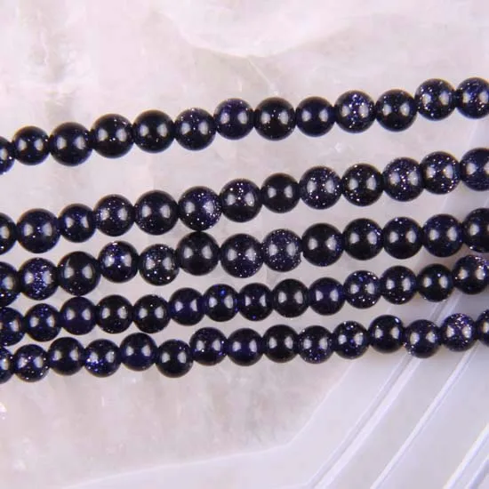 

Free Shipping Fit Jewelry Making Natural Stone 2MM Blue Sandstone Round Loose Beads String 16" A262