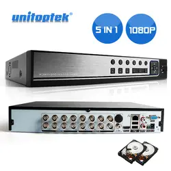 5 в 1 Hybrid DVR Регистраторы 16CH AHD 1080 P 16CH CVI TVI CVBS 16 каналов 2 * SATA HDD AHD DVR 16CH NVR DVR Регистраторы