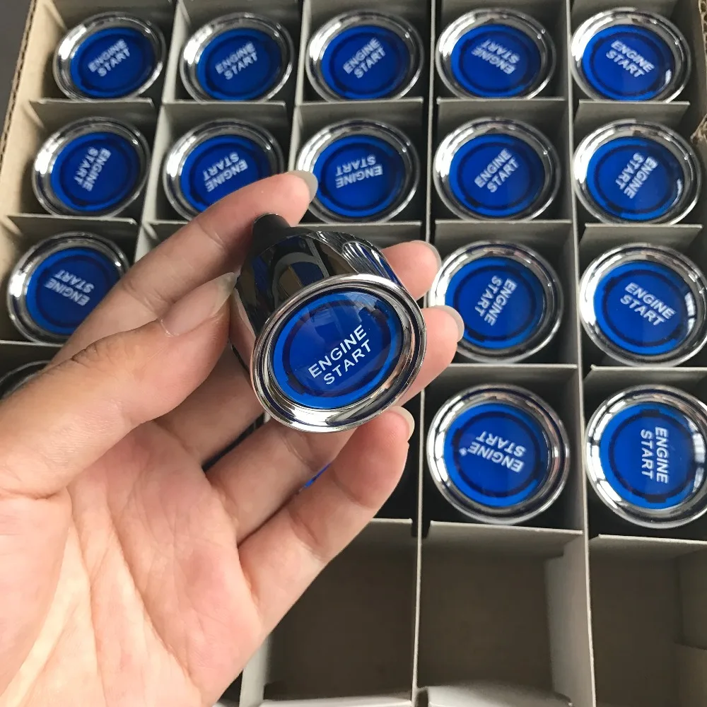 

wholesale DC12v 50A car engine start button 3P SPST(ON)-OFF LED Instantaneous switch Ignition Switch red/blue color