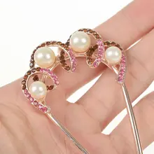 Недавно Винтаж Свадебные Серебряный Кристалл Шпильки невесты клипы сторона гребень