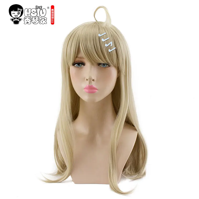 HSIU Kaede Akamatsu косплей парик НОВЫЙ Danganronpa V3 костюм играть парики Хэллоуин костюмы