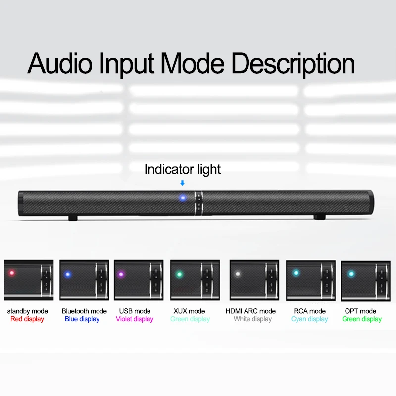 Detachable Wireless bluetooth Soundbar Bass