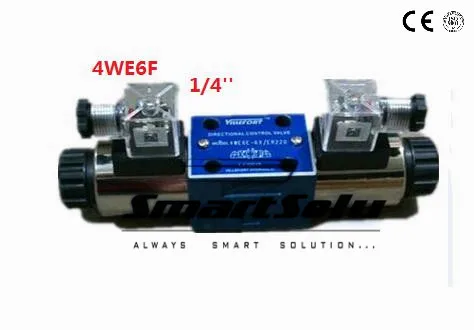 

Free shipping Rc 1/4 4WE6F double-end operated directional control rexroth solenoid valve AC 220V , New in Box