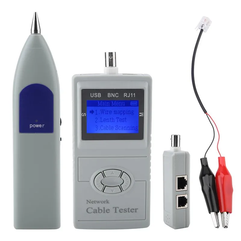 

SML-8828 Protable Digital LCD Network Cable Tester Handheld Telephone Wire Network Cable Tracker